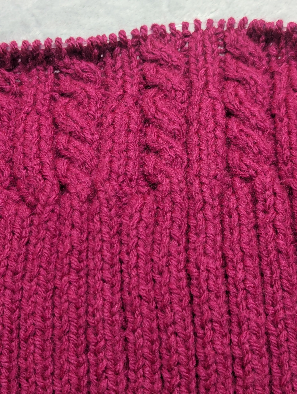 Knitted cable beanie